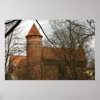 Affiche Château médiéval gothique d'Olsztyn