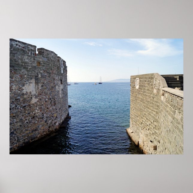 Affiche Château St Peter à Bodrum, Turkiye (Devant)