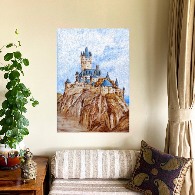 Affiche Château sur le Rhin (Créateur téléchargé)