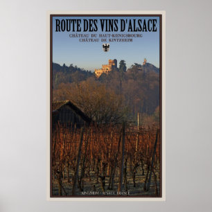 Affiche Chateaus Kintzheim et Koenigsbourg