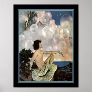 Affiche "Châteaux de l'Air" vers 1904 Maxfield Parrish