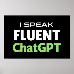 Affiche ChatGPT drôle