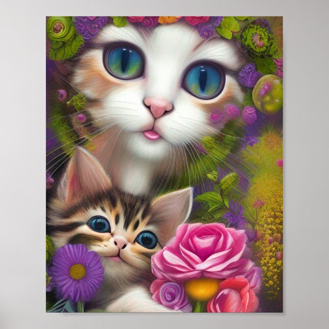 Affiche Chatons adorables 8 (Devant)