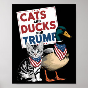 Affiche Chatons Et Canards Pour Trump Chats Et Canards Pou