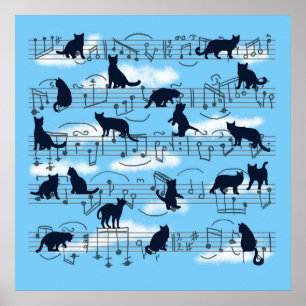 Affiche chatons musicaux