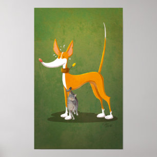 Affiche Chats amoureux