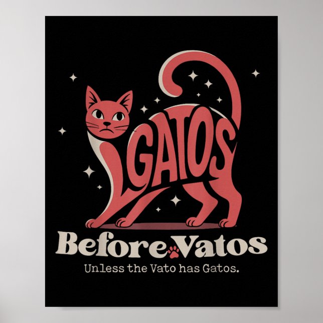 Affiche Chats avant les mecs sauf si le mec a des chats  (Devant)