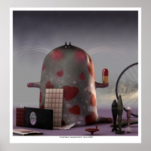 Affiche chats cérémoniels II ( chat no 6 )