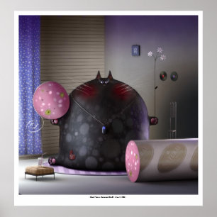 Affiche chats cérémonieux II (no. de chat 5)