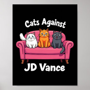 Affiche Chats contre J.d. Vance Chat Dames sans Enfant Cou
