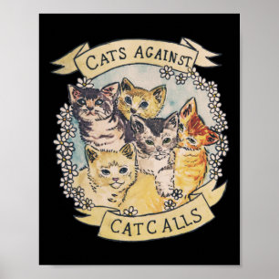 Affiche Chats contre les appels de chats Original (voir V2