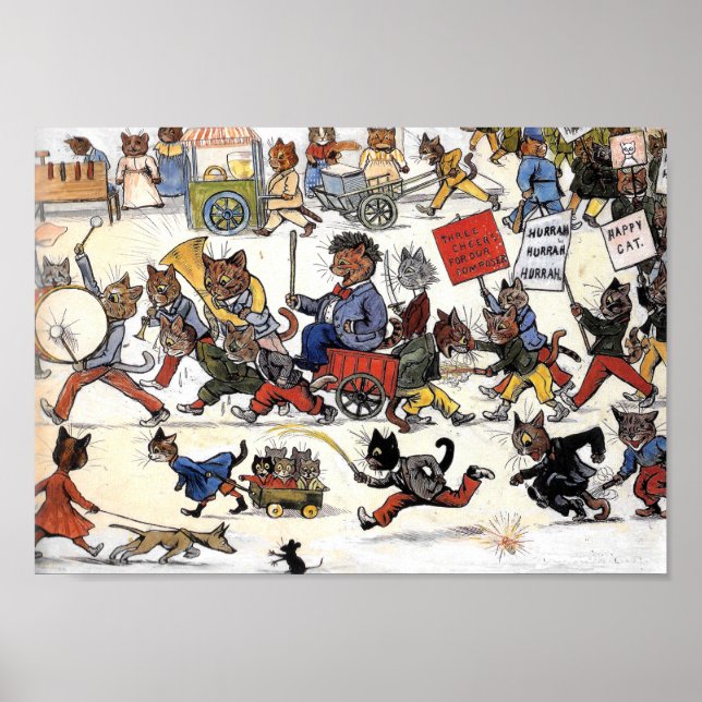 Affiche Chats de Louis Wain 2 (Devant)
