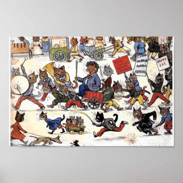 Affiche Chats de Louis Wain 2 (Devant)
