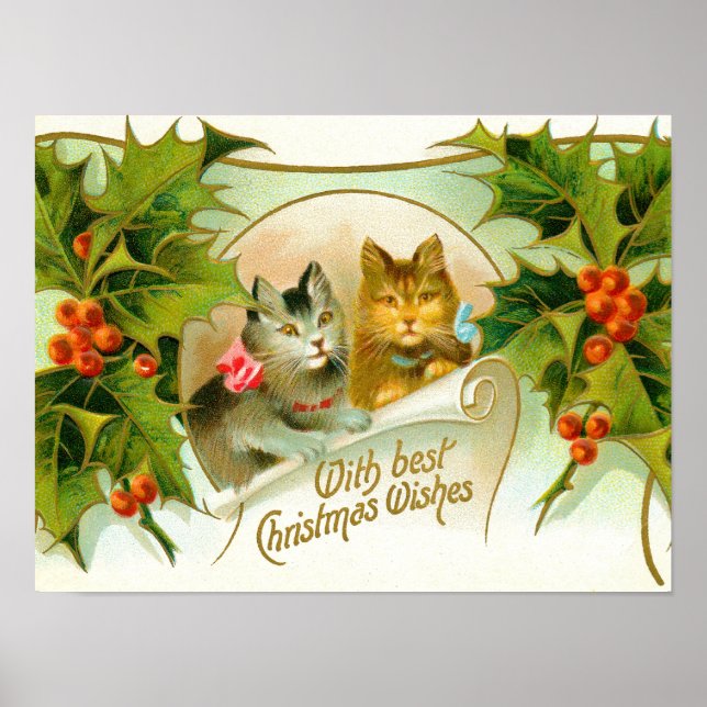 Affiche chats de Noël (Devant)