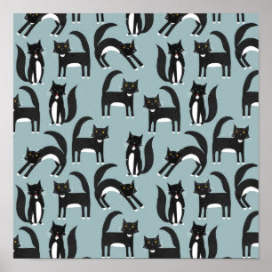 Affiche Chats de Tuxedo