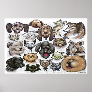 Affiche Chats et chiens