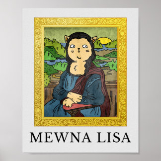 Affiche Chats et Chiens Modèle avec des peintures célèbres