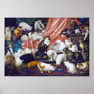 Affiche Chats (Les amoureux de ma femme), Carl Kahler