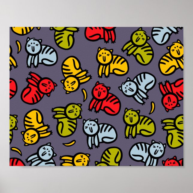 Affiche Chats plus bananes (Devant)