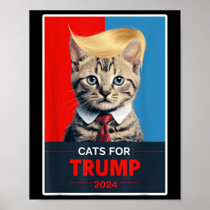 Affiche Chats Pour L'Élection Trump 2024 _1