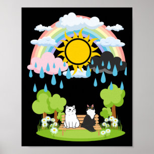 Affiche Chats Soleil Et Pluie Dans Le Parc Un Choix