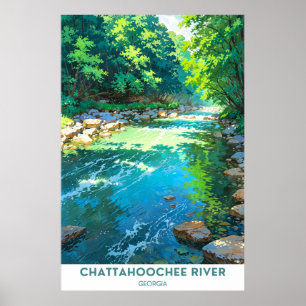 Affiche Chattahoochee River, Géorgie