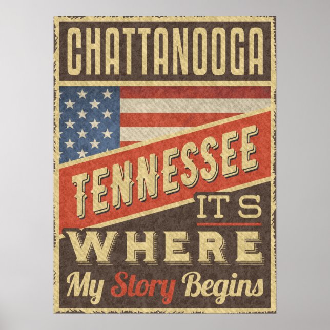 Affiche Chattanooga Tennessee (Devant)