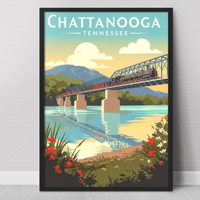 Affiche Chattanooga Tennessee vintage (Créateur téléchargé)