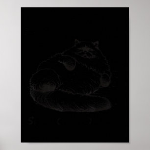 Affiche Chatte mère je ne suis que peau et os
