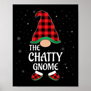 Affiche Chatty Gnomalo Buffalo Red Plaid Correspondant Noë