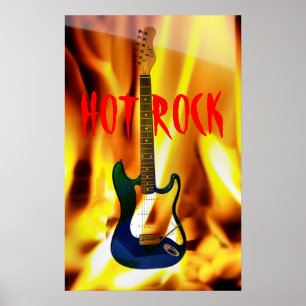 Affiche chaude de roche