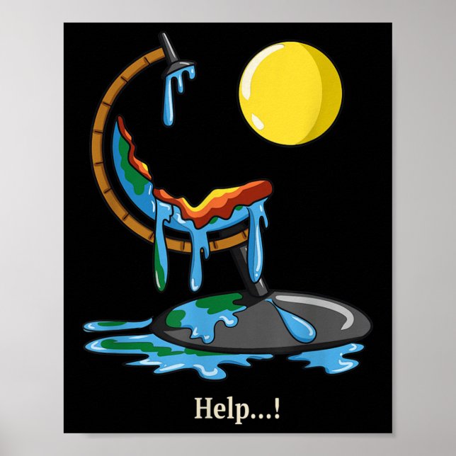 Affiche Chauffage anti-sol Changement climatique Pro Natur (Devant)