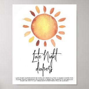 Affiche Chauffage Late Night couches