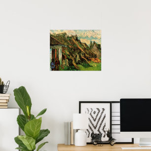 Affiche Chaumières en grès par Vincent van Gogh
