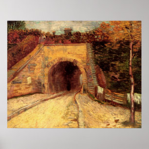 Affiche Chaussée avec viaduc à sous-passage par Vincent va
