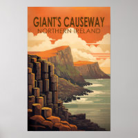 Chaussée des Géants Irlande du Nord Voyage Vintage
