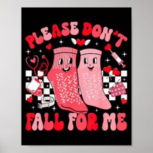 Affiche Chaussettes antidérapantes de la Saint-Valentin po