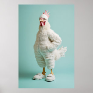 Affiche Chaussons Anthropomorphes Cosy De Fer De Poulet
