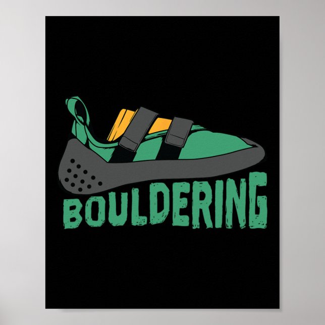 Affiche Chaussure d'escalade Sport de bloc  (Devant)