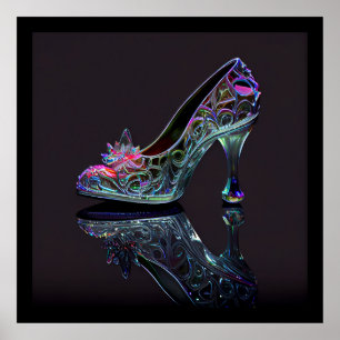 Affiche Chaussure en verre Cendrillon