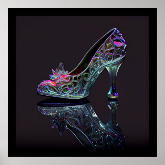 Affiche Chaussure en verre Cendrillon
