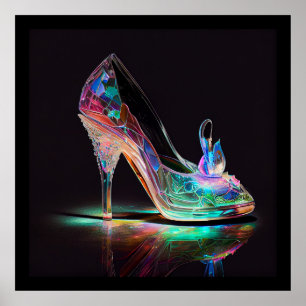 Affiche Chaussure en verre Cendrillon