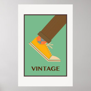 Affiche Chaussure vintage