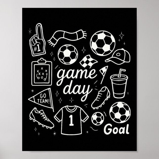 Affiche Chaussures à crampons en mousse pour le football d (Devant)