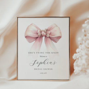 Affiche Chaussures Attachant La Fête des mariées Knot Bien