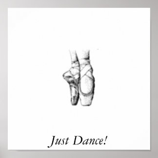 Affiche chaussures de ballet2, Just Dance!