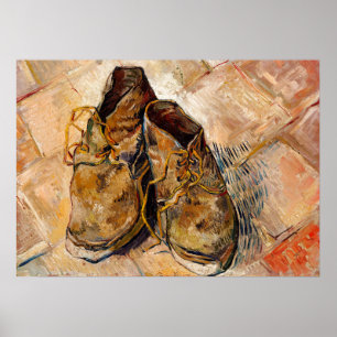 Affiche Chaussures de Van Gogh Peinture Art