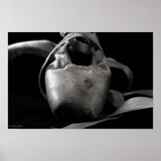 Affiche Chaussures Grunge BW Pointe (Ballet) (Devant)