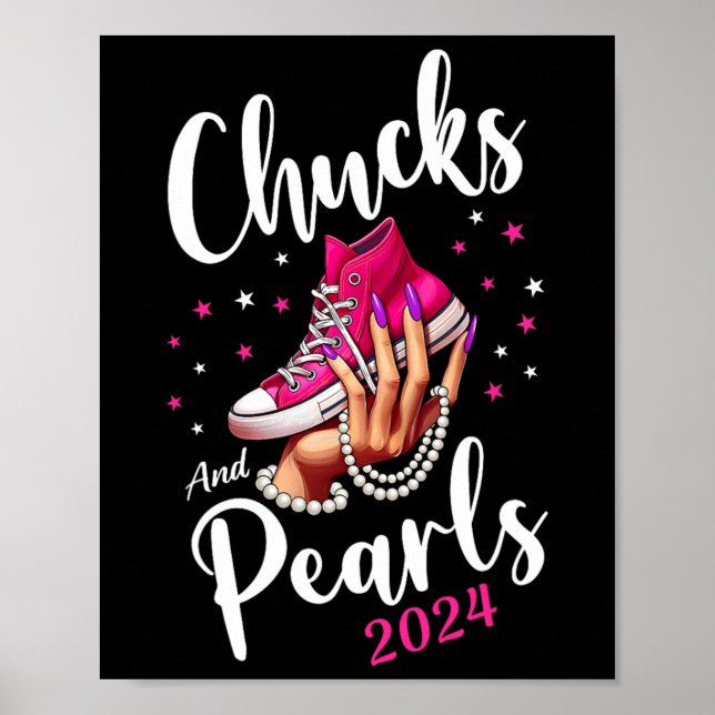 Affiche Chaussures mignonnes Kamala Harris 2024 Élection P (Devant)