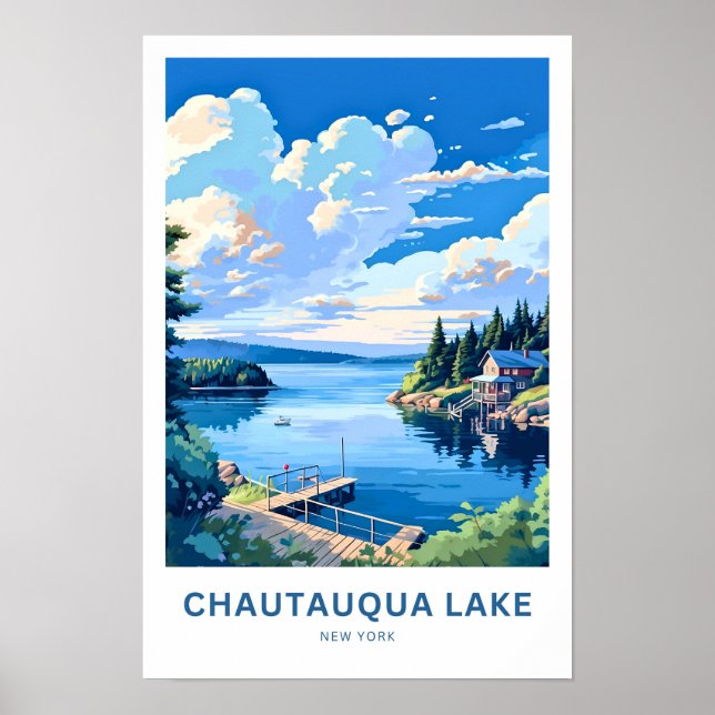 Affiche Chautauqua Lake New York (Devant)